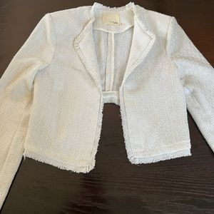 Mustard seed white blazer